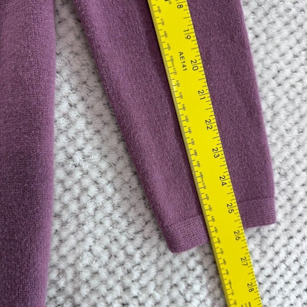 Soft Surroundings Purple Knit Sweater Womens Size L Long Sleeve Pullover - Picture 9 of 11